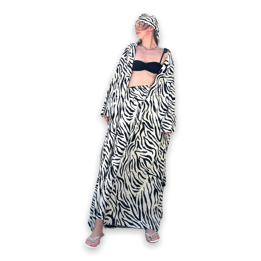 ZEBRA MAKSİ KİMONO