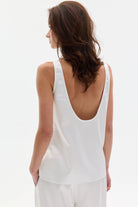 AFTERLIGHT BEYAZ SATEN TANK TOP