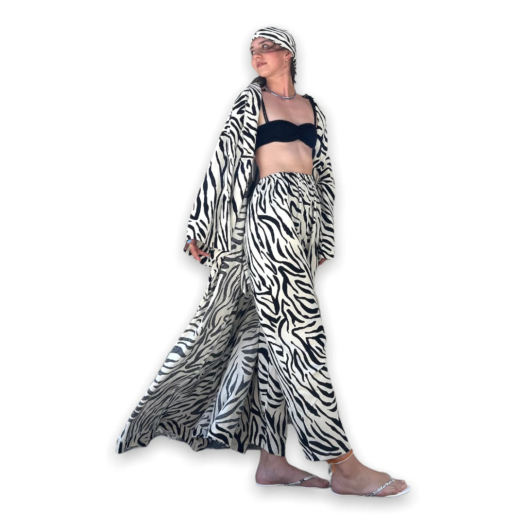 ZEBRA MAKSİ KİMONO