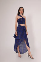 FLIRTY KETEN ÇİZGİLİ ETEK