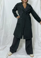 SİYAH KLASİK TRENCH COAT