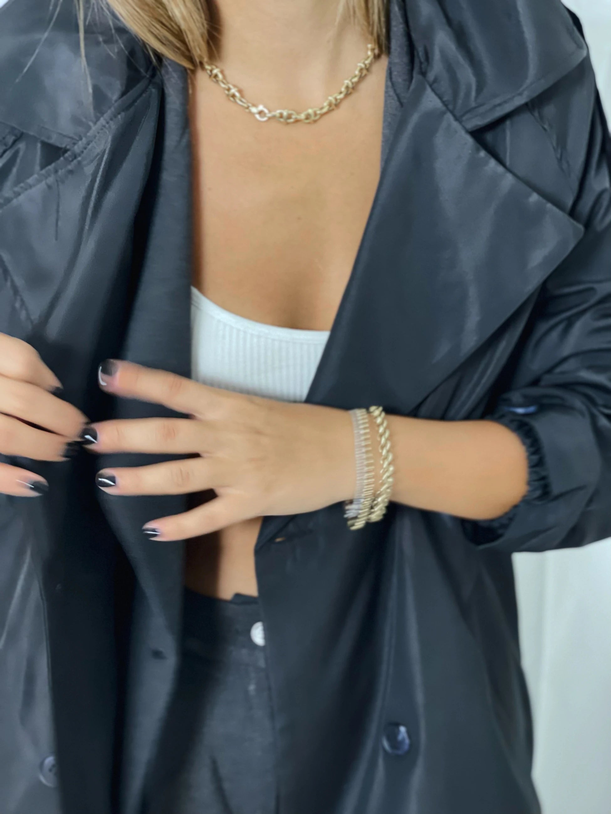SİYAH KLASİK TRENCH COAT