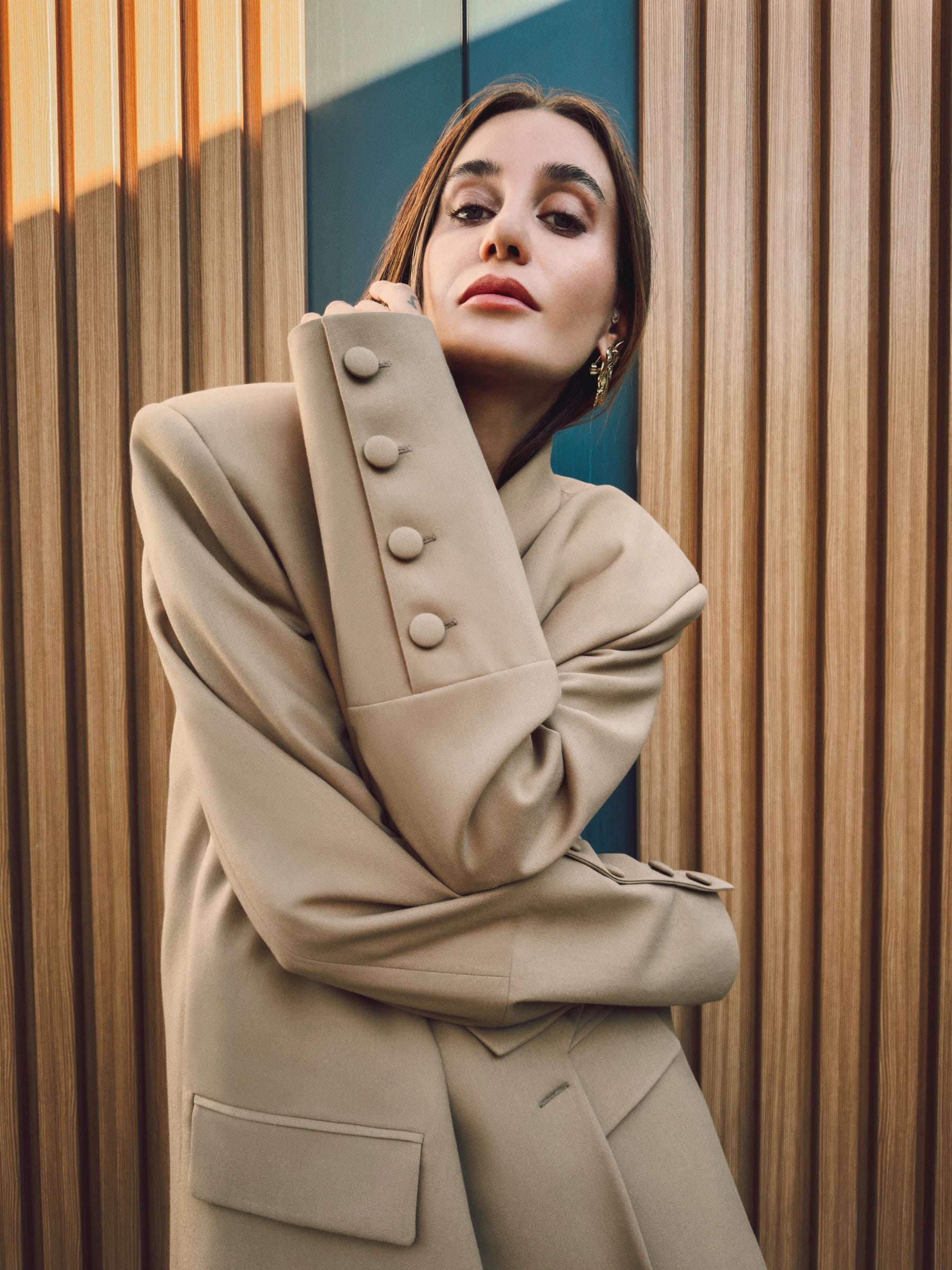CLARE EKSTRA OVERSIZE ÖZEL DİKİM BLAZER CEKET