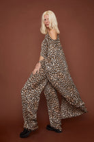 MOİ ASİMETRİK LEOPAR DESENLİ PANÇO