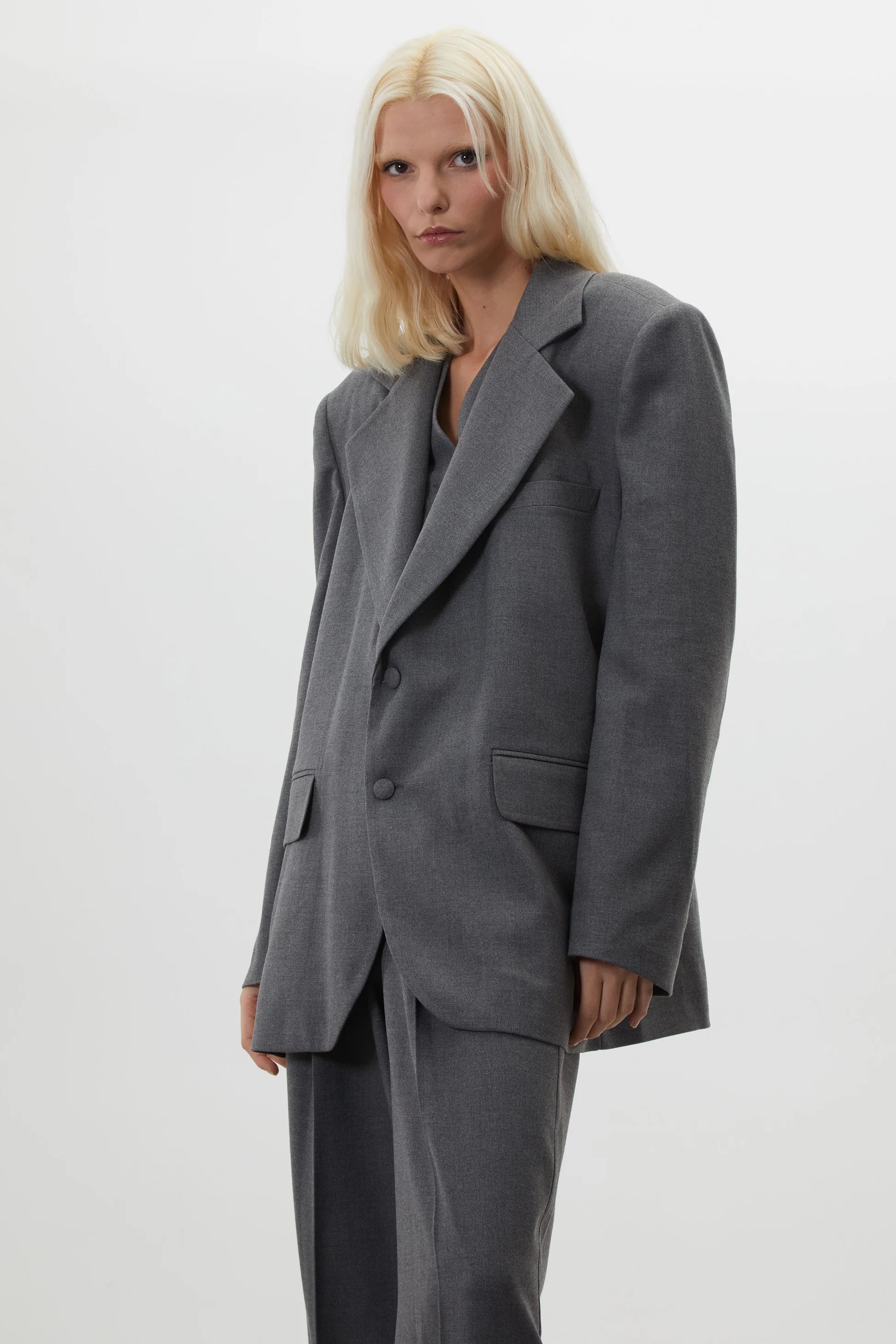 ELI GRİ OVERSIZE BLAZER