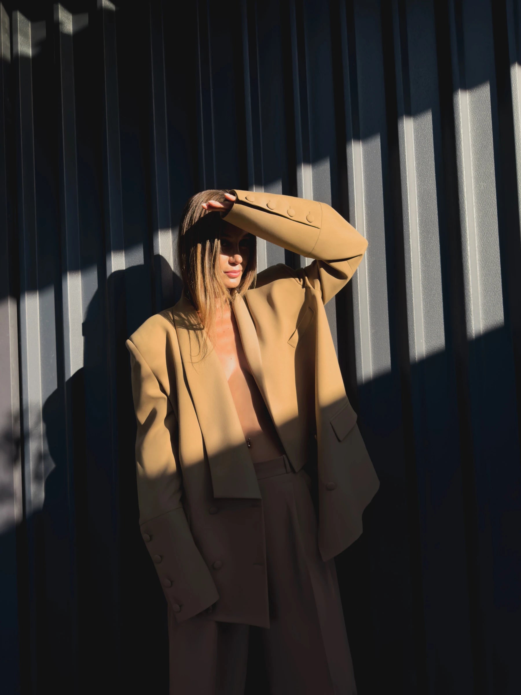 CLARE EKSTRA OVERSIZE ÖZEL DİKİM BLAZER CEKET