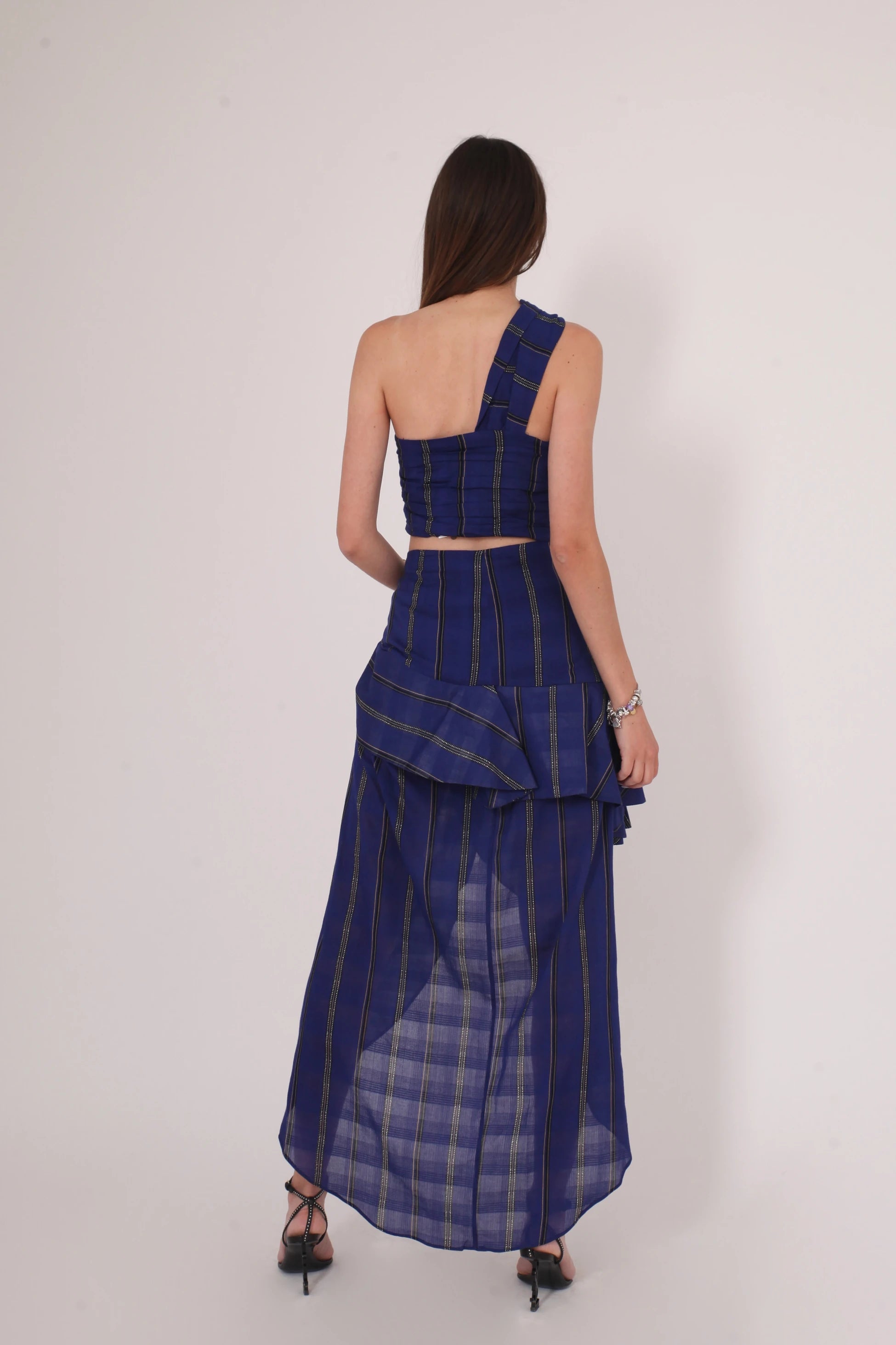 FLIRTY KETEN ÇİZGİLİ ETEK