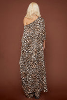 MOİ ASİMETRİK LEOPAR DESENLİ PANÇO
