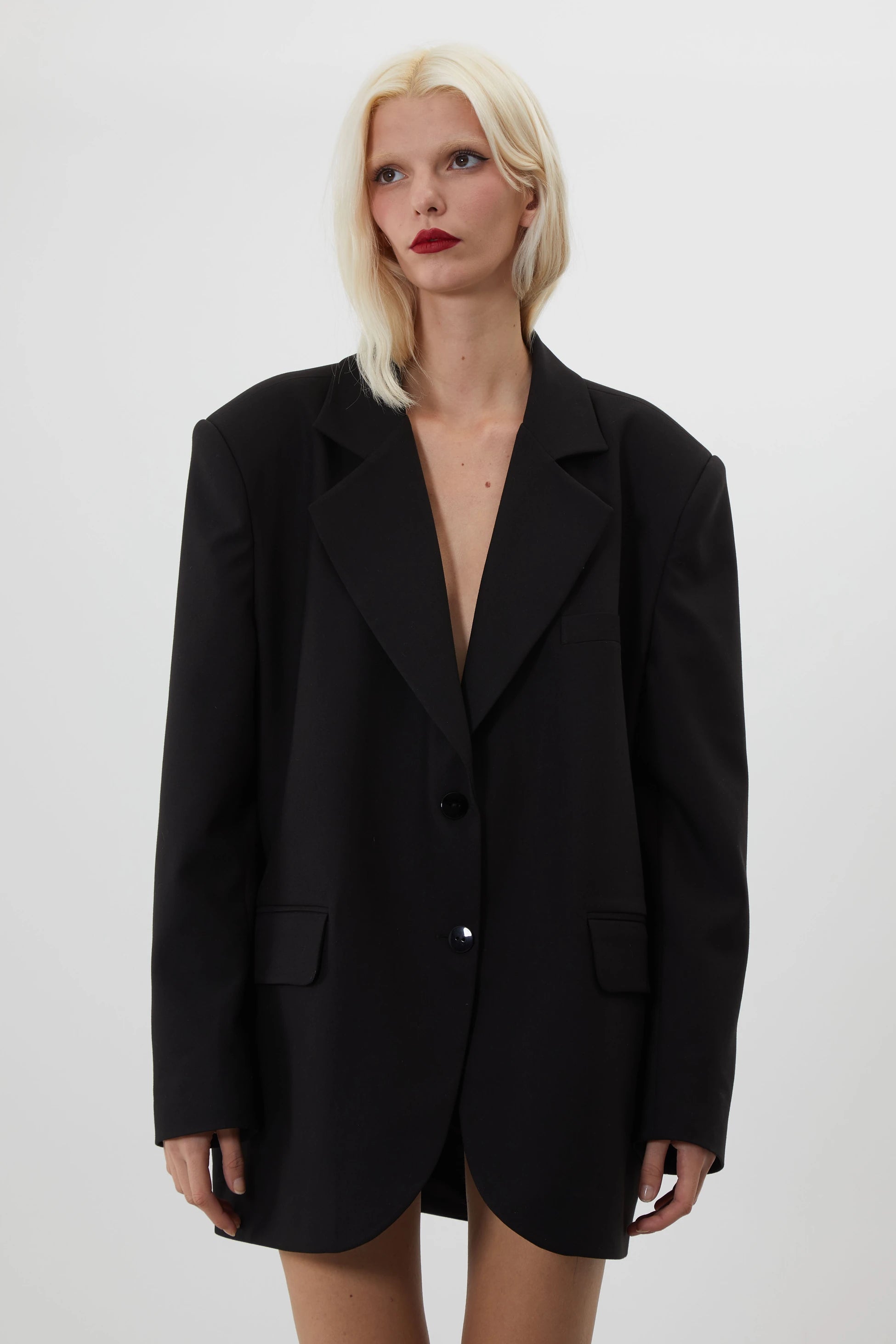 ELI SİYAH OVERSIZE BLAZER CEKET