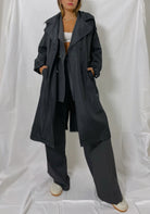 SİYAH KLASİK TRENCH COAT