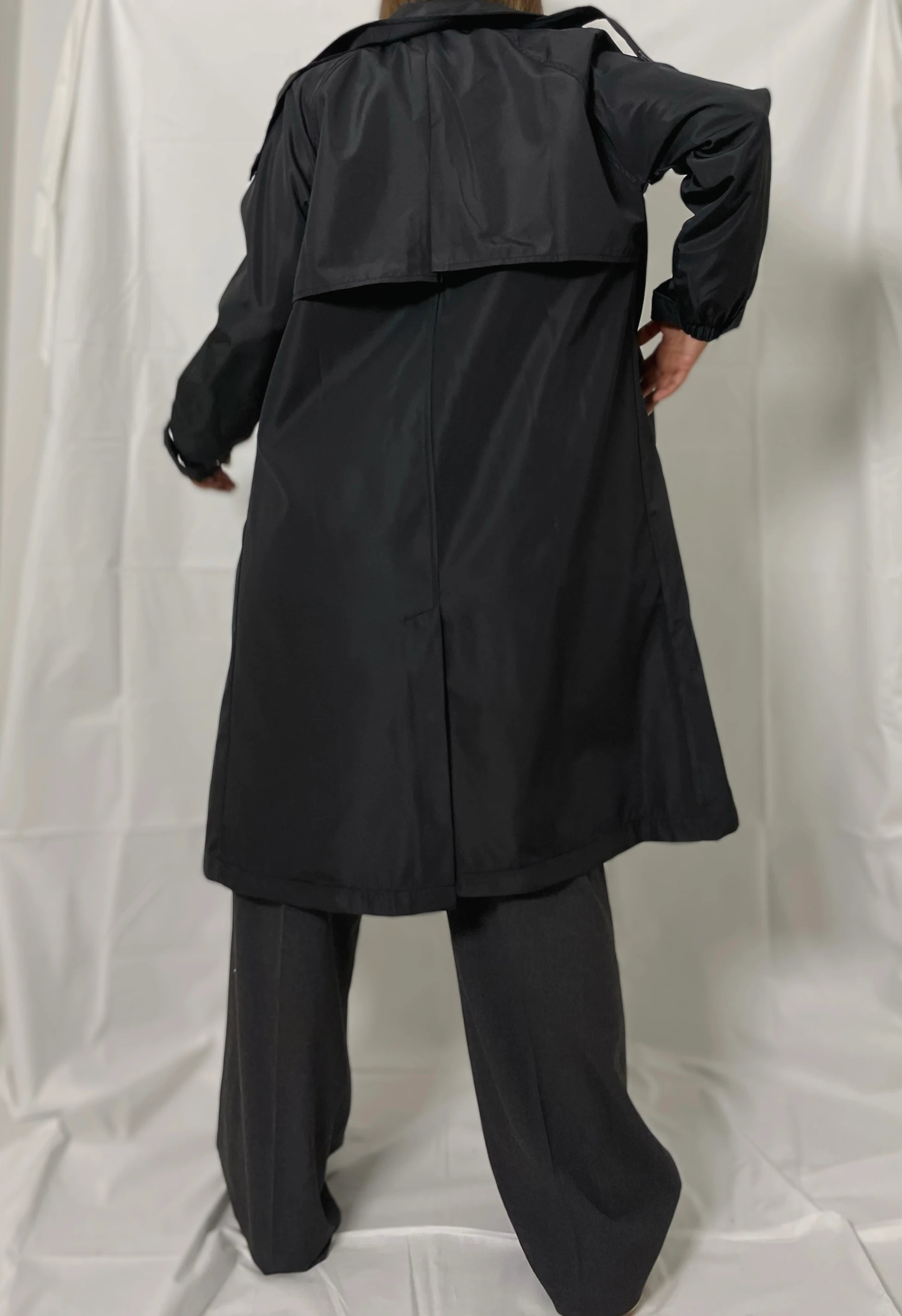 SİYAH KLASİK TRENCH COAT