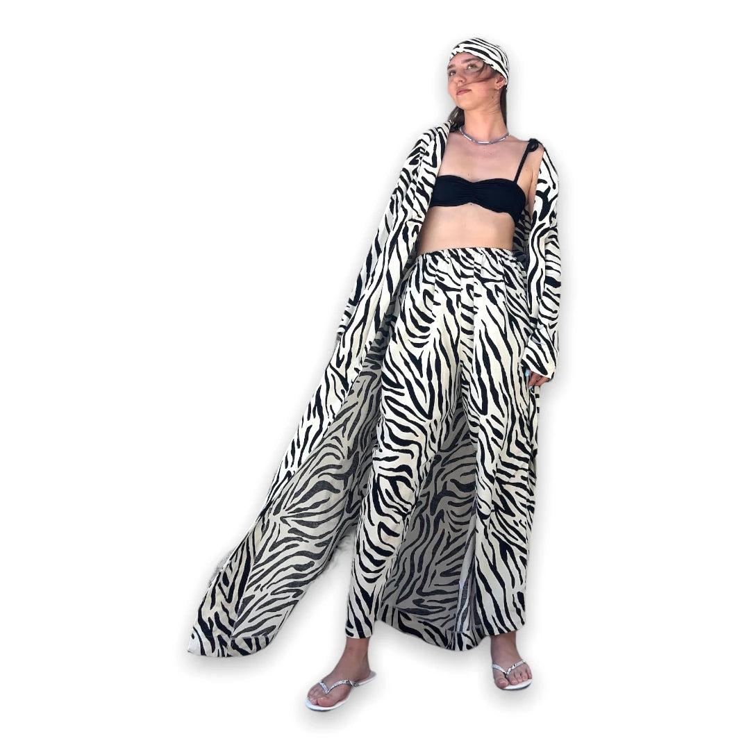 ZEBRA MAKSİ KİMONO