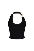 FORM HALTER YAKA LOGOLU CROP TOP