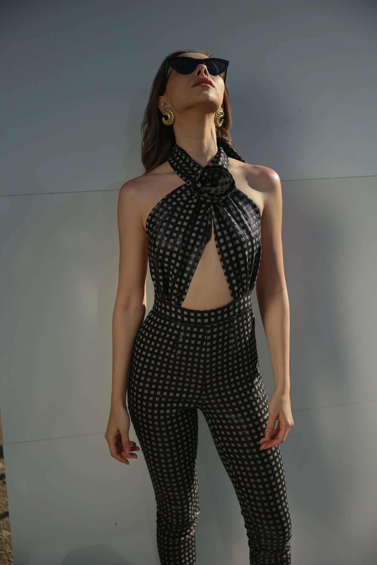 LENA KARELİ PARLAK TULUM
