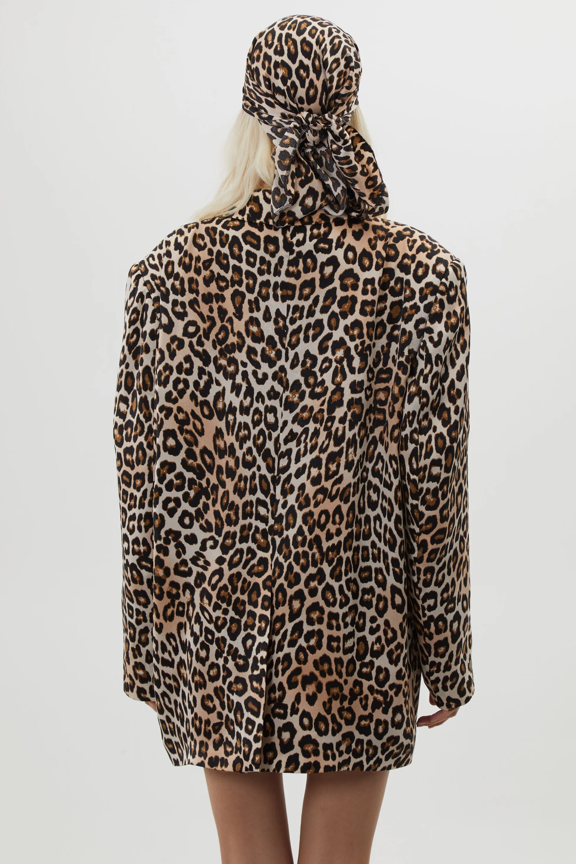 ELİ LEOPAR DESENLİ OVERSIZE BLAZER