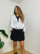GIGI PLAID PİLELİ DÜŞÜK BEL MİNİ ETEK
