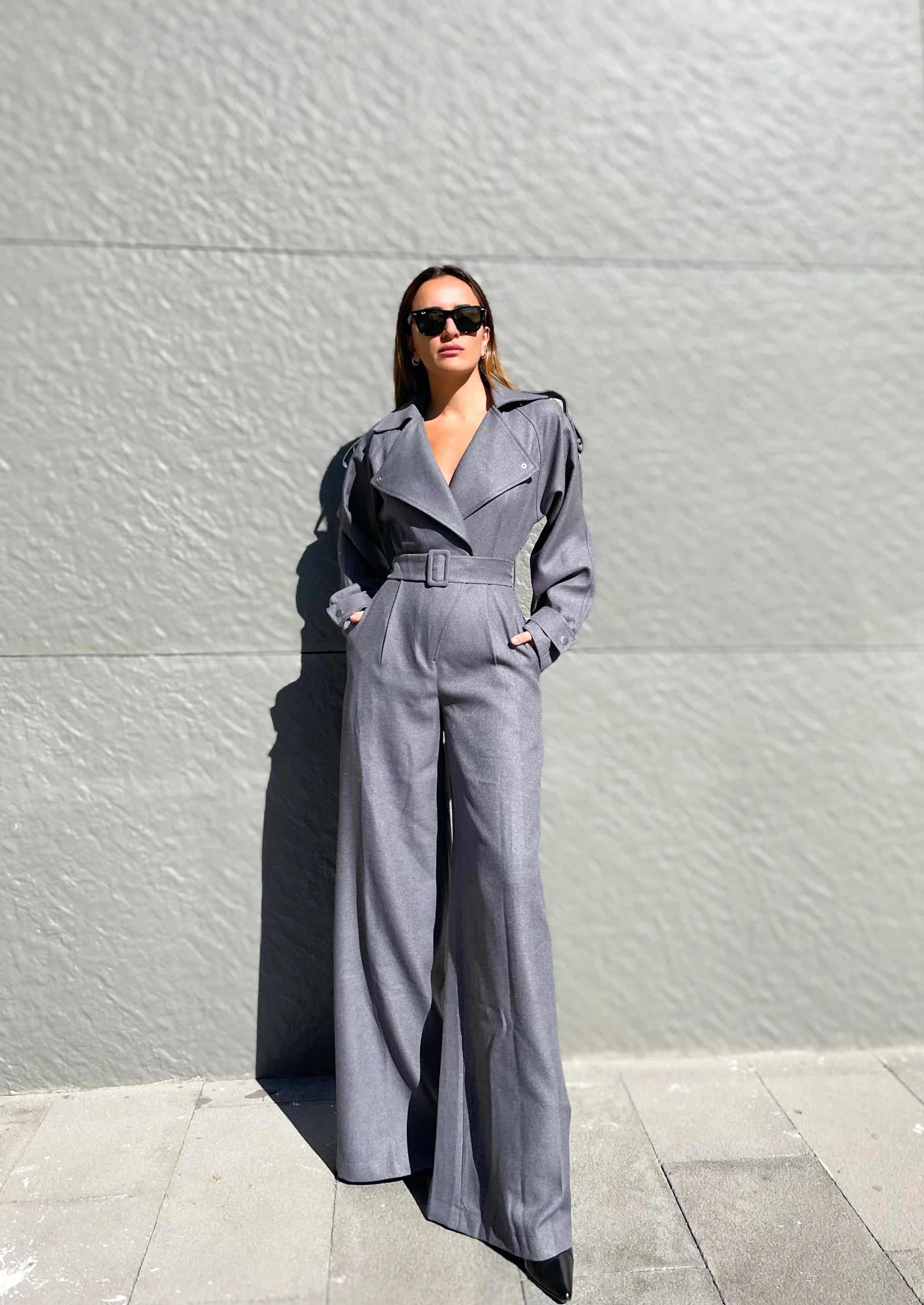 OVERSIZED TRENCH TULUM ANTRASİT