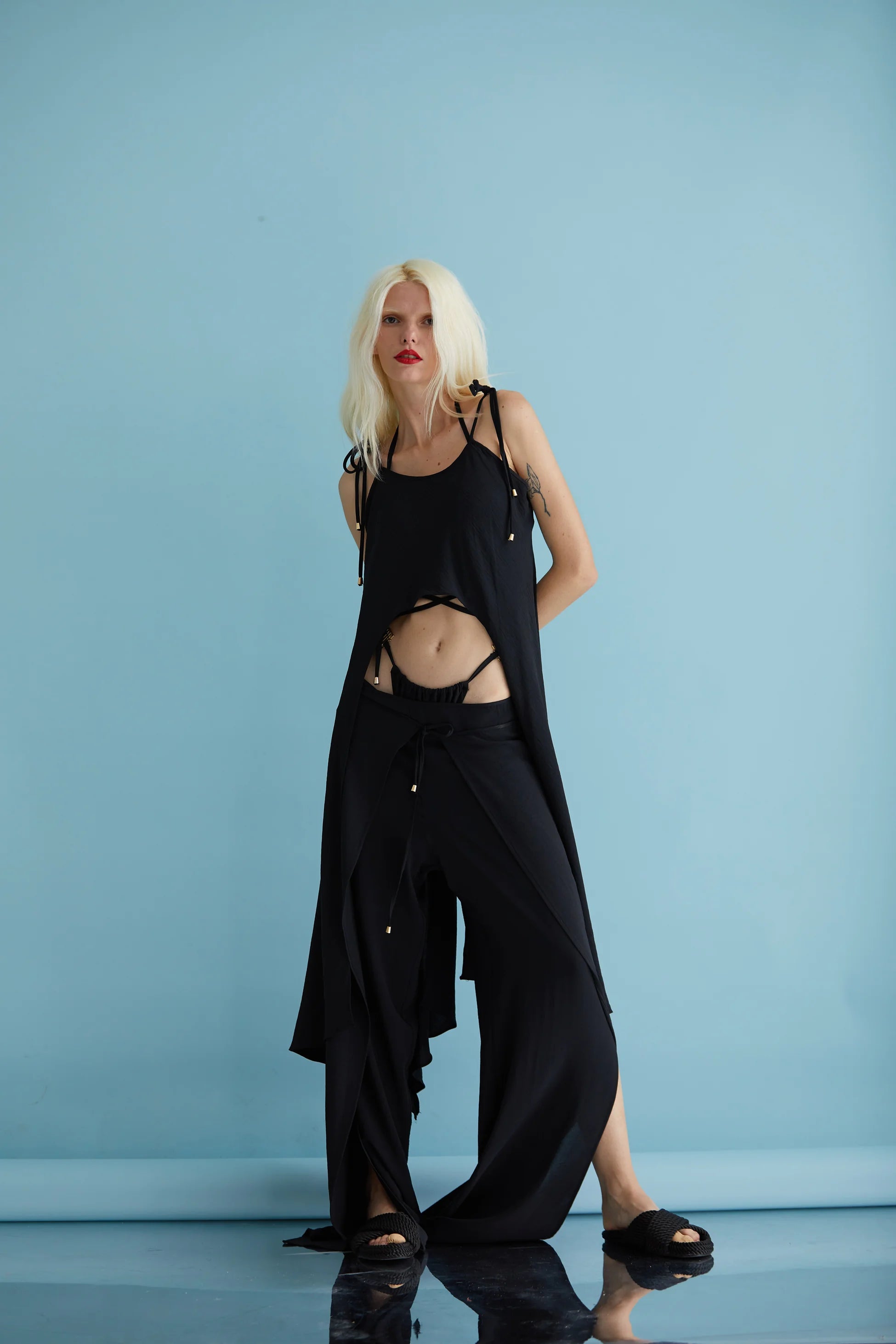 BLANCA BOW SİYAH PANTOLON